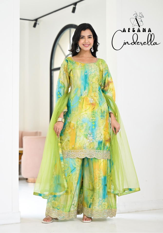 Cinderella By Afsana Designer Printed Chinon Readymade Suits Wholesale Online
